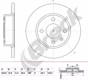 Тормозной диск BRECK купить
